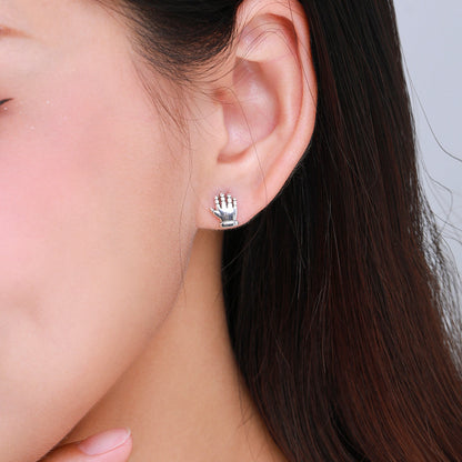 Cute Little Hands S925 Silver Earrings