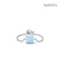 Opal Adjustable Chain S925 Silver Ring