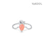 Opal Adjustable Chain S925 Silver Ring